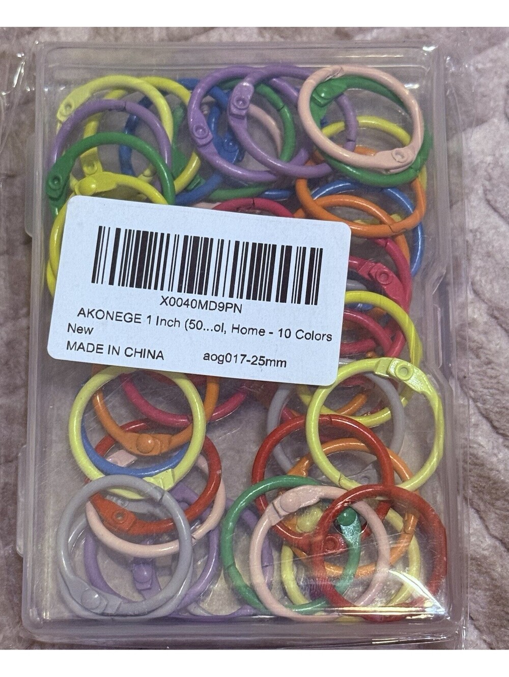Keychains or Key Rings, Loose Leaf Binder Rings for Key Chains, Open Card Rings - Picture 3 of 3